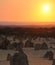 Pinnacle Desert Landscape and Indian Ocean Sunset, Western Australia