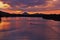 Pinnacle mountain from Two Rivers Park bridge