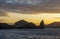 Pinnacle Rock Silhouette at Sunset, Galapagos