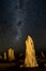 The Pinnacles with the Milky Way in the background