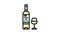 pinot grigio white wine color icon animation