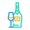 pinot grigio white wine color icon vector illustration