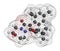 Pinoxaden herbicide molecule. 3D rendering. Atoms are represented as spheres with conventional color coding: hydrogen white,.