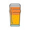 pint beer drink color icon vector illustration