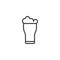 Pint of beer outline icon