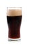 A pint of stout isolated