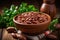 Pinto beans in a bowl - AI Generated