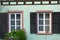 Pinturesque windows and colored facades of Strasbourg in France.