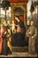 Pinturicchio. Madonna and Child Enthroned with Saints. Santa Maria del Popolo. Rome, Italy