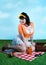 Pinup girl picnic