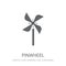 Pinwheel icon. Trendy Pinwheel logo concept on white background