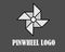 the pinwheel logo in gray