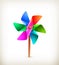 Pinwheel toy multicolor