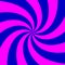 Pinwheel twirl bend pink blue clean