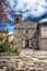 Pioraco medieval village in the marche region, Italy