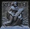 The pious Ruth, relief on the door of the Grossmunster church in Zurich