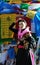 Pious tibet prayer in jokhang temple