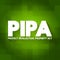 PIPA - Protect Intellectual Property Act acronym, concept background