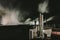 Pipe factory emits smoke