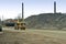 Pipe, loader, forklift, bulldozer, heavy, work, diameter, large