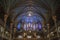 Pipe organ inside Basilica of Notre Dame, Montreal, Quebec, Canada.