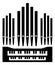 Pipe organ instrument icon