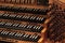 Pipe organ keyboard