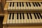 Pipe organ keys instrument piano