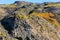 Pipe shaped rock on Glymur trek on Iceland