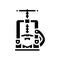 pipe vice glyph icon vector illustration