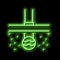 pipeline of drainage neon glow icon illustration