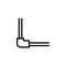 pipeline icon. Element of furniture from above icon for mobile concept and web apps. Thin line pipeline icon can be used for web