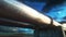Pipeline transportation oil, natural gas or water in metal pipe. Oil concept. 3d rendering.