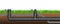 Pipeline for various purposes. Lawn grass. Underground part of system. Isolated Illustration vector