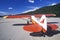 A Piper Bush airplane in the Saint Elias National Park, Alaska