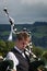 Piper playing at the Stirling Castle in Stirling, Scotland