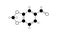 piperonal molecule, structural chemical formula, ball-and-stick model, isolated image aromatic aldehydes