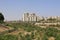 Pipes Bridge and modern buildings in Beer Sheba, Israel