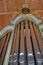 Pipes of an organ in a Catholic church