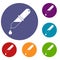 Pipette icons set