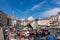 Piran - Fishing and sailing boats in serene harbor of coastal town Piran, Slovenia, Europe