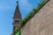 Piran - Panoramic view of church Duomo di San Giorgio in coastal town Piran, Slovenian Istria, Slovenia