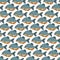 Piranha fish vector pattern background
