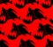 Piranha seamless pattern. Marine Predator fish Amazon texture.