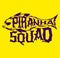 Piranha Squad Vector Hardcore style lettering, Team emblem.