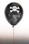 A pirate balloon with a skull representing danger and piracy