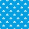 Pirate bomb pattern vector seamless blue