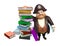 Pirate with Book stack
