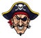 Pirate Captain Cartoon Character Mascot