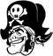 Pirate Cartoon Design Vector Clipart
